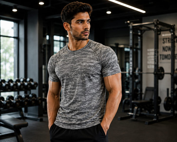 Men’s Splash T-Shirt - Charcoal Grey