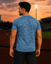Men’s Splash T-Shirt- Steel Blue