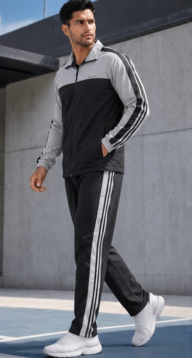 Men’s Navy Blue &amp; Red Fusion Tracksuit