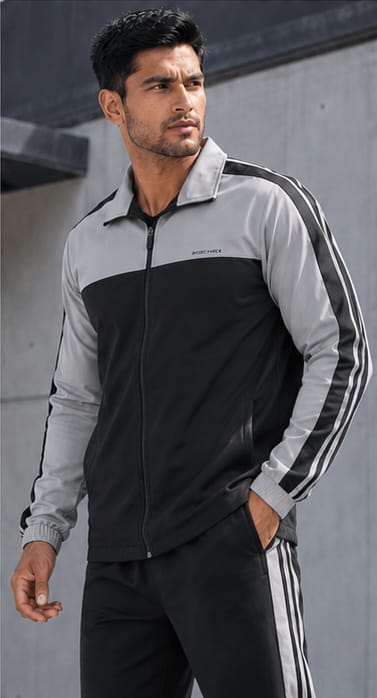 Men’s Navy Blue &amp; Red Fusion Tracksuit