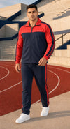 Men’s Navy Blue &amp; Red Fusion Tracksuit