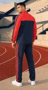 Men’s Navy Blue &amp; Red Fusion Tracksuit