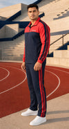 Men’s Navy Blue &amp; Red Fusion Tracksuit