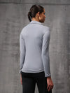 Slate Grey Lycra Dryfit 4-Way Zipper Jacket For Women