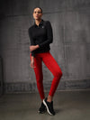 Black Lycra Dryfit 4-Way Zipper Jacket For Women