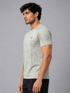 Men Jacquard Camo Active T-Shirt - Frost Mint- Zyphor